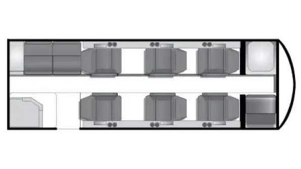 2000 Cessna Citation Excel cabin diagram